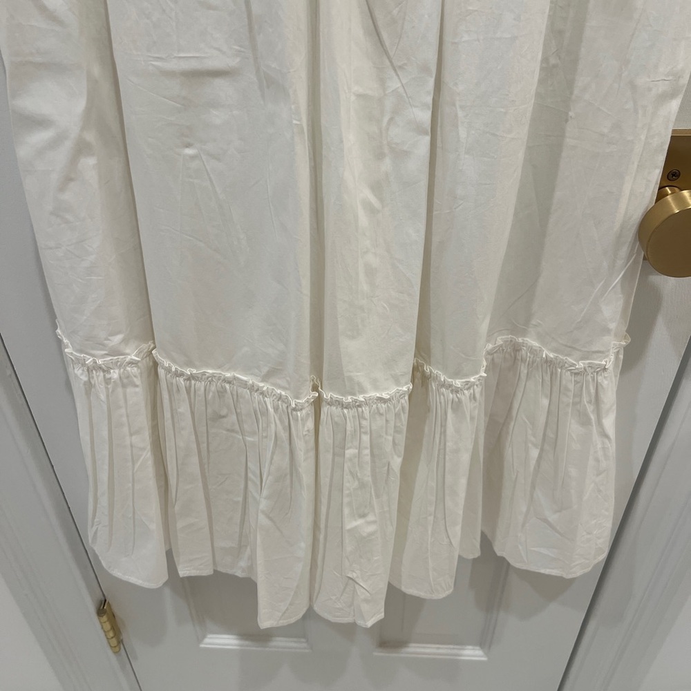 Marea by Liz Joy Two Piece Set White Cotton Maxi Skirt & Top Women’s Size S - Picture 6 of 15